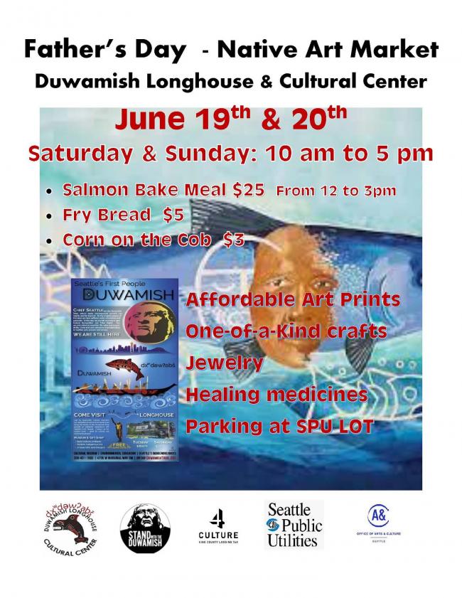 Duwamish Tribe Native Art Market and Salmon Bake this weekend ...